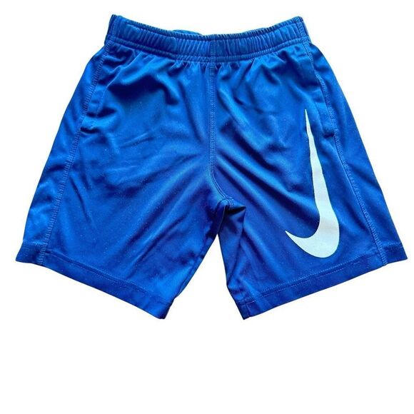 Nike Boys Athletic Play Pull on Elastic Waist Navy Gray Short Bundles Sz 7 # 249 - Picture 4 of 13